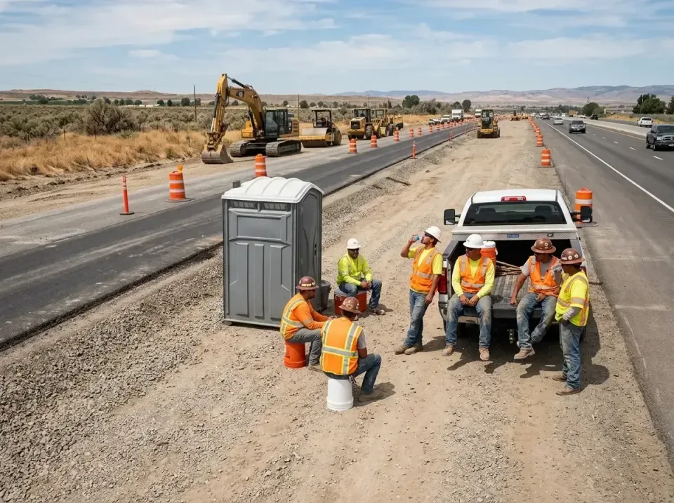 highway-road-construction-crew-007 — frequently asked questions, Porta Potty and Restroom Rentals in Silverton, OR